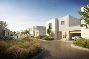 Pohled na řadový dům C - čelní pohled Pohled na řadový dům C - čelní pohled