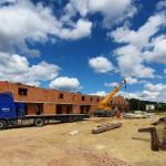 Výstavba BD1 a ŘD ”A” (jižní pohled) - 06/2020 Výstavba BD1 a ŘD ”A” (jižní pohled) - 06/2020